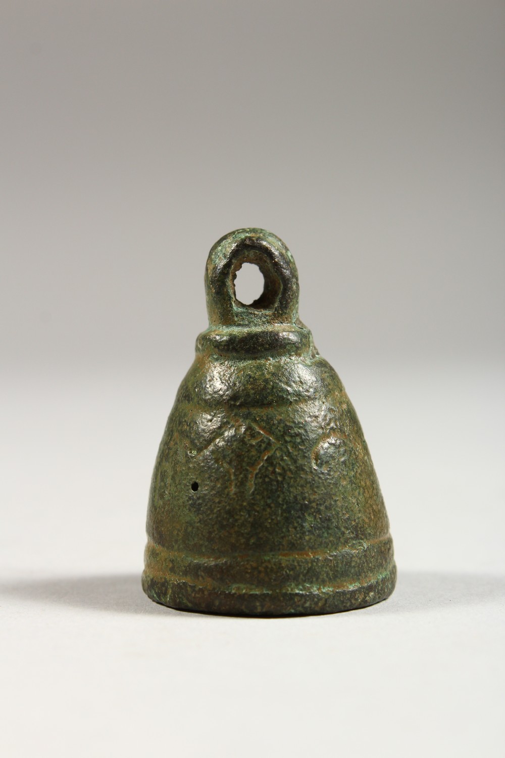THREE BYZANTINE BRONZE BELLS. 1.5ins, 2ins and 4ins high. - Image 14 of 17