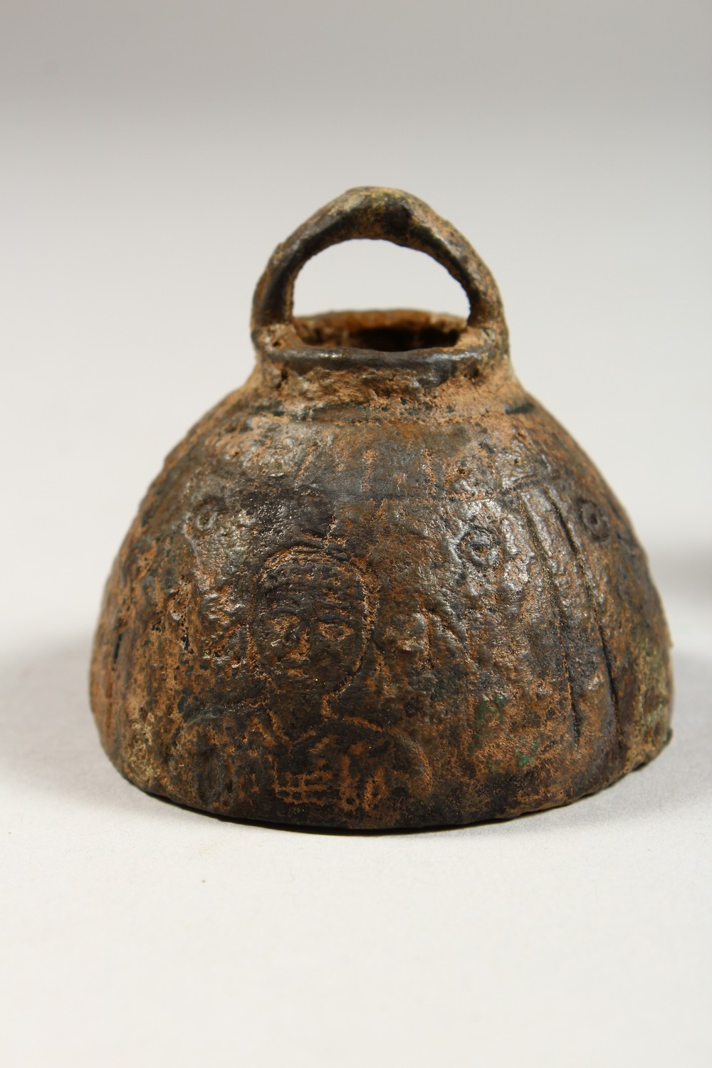 THREE BYZANTINE BRONZE BELLS. 1.5ins, 2ins and 4ins high. - Image 4 of 17