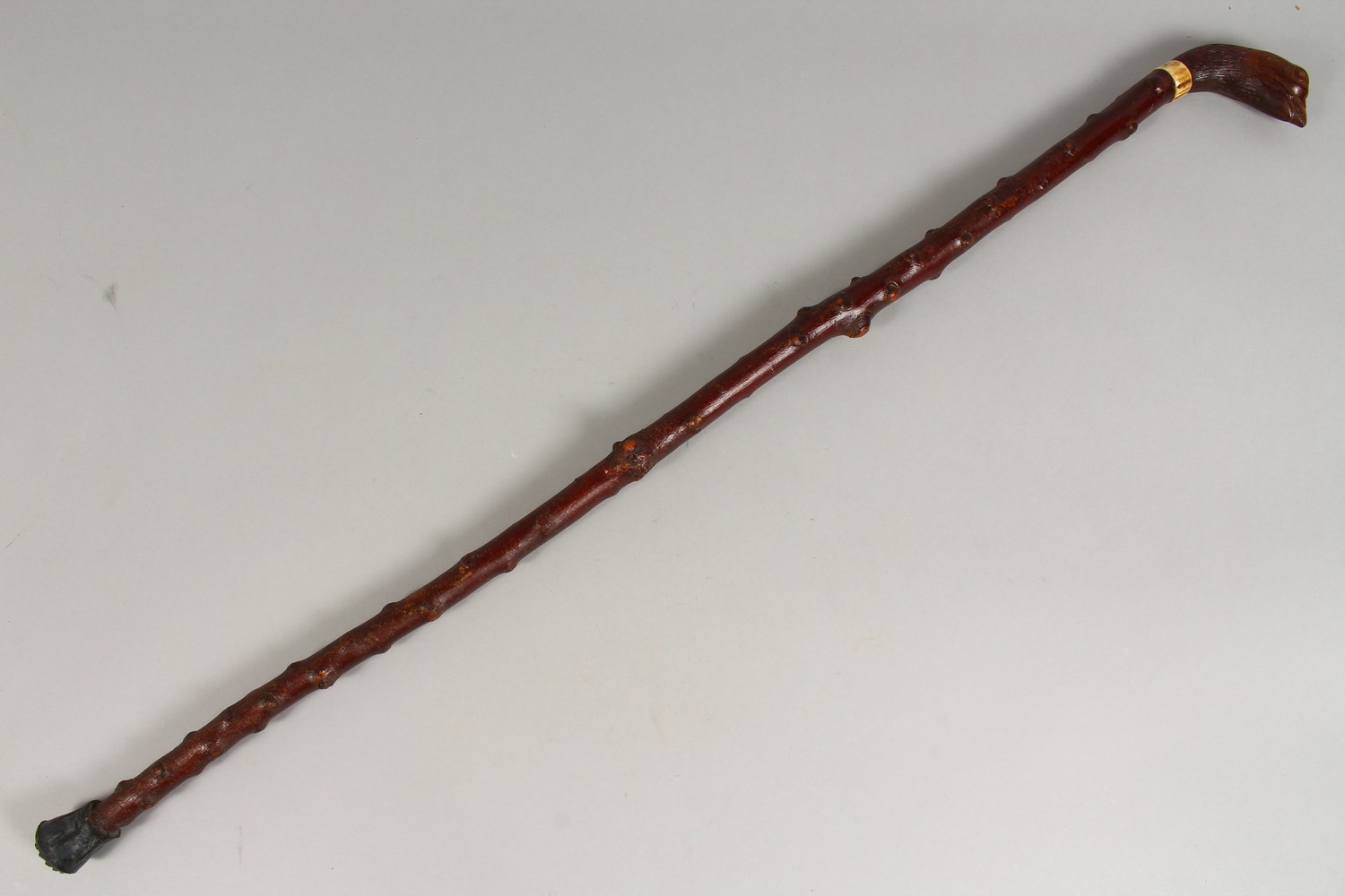 A WALKING STICK, the handle carved as a game bird. 38ins long. - Image 8 of 8