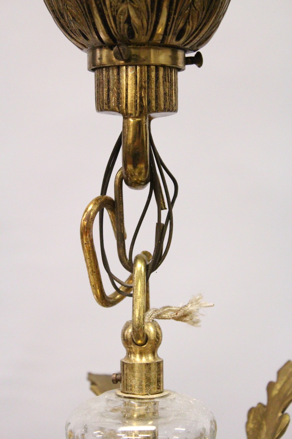 A VERY GOOD LOUIS XVI DESIGN ORMOLU AND CUT GLASS TWELVE BRANCH CHANDELIER, the upper tier with - Image 3 of 8