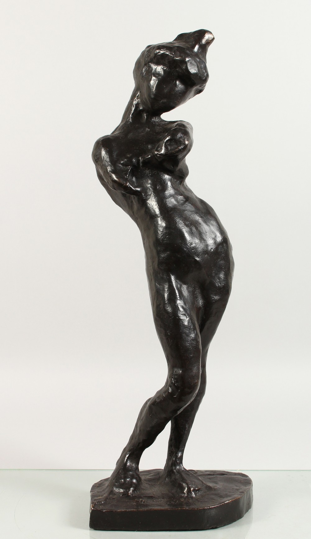 AFTER HENRI MATISSE A STANDING FEMALE NUDE. 22.5ins high.