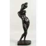 AFTER HENRI MATISSE A STANDING FEMALE NUDE. 22.5ins high.