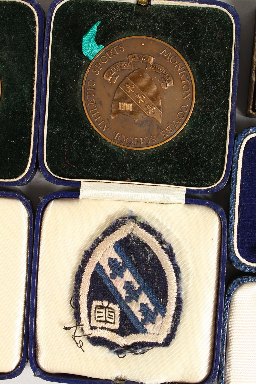 A GROUP OF FIVE ATHLETIC AND OTHER MEDALS, boxed. - Image 3 of 3