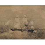 Thomas Goldsworthy Dutton (1819-1891) British. "HM Steam Frigate 'Penelope'", Lithograph, in a