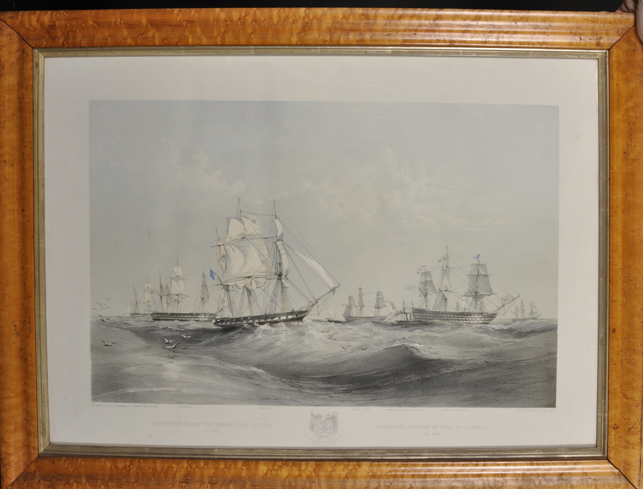 Thomas Goldsworthy Dutton (1819-1891) British. "The English and French Fleets in the Baltic 1854", - Image 2 of 4