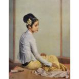 Gerald Festus Kelly (1879-1972) British. "The Burmese Princess Saw Ohn Nyun", Print, Signed, with