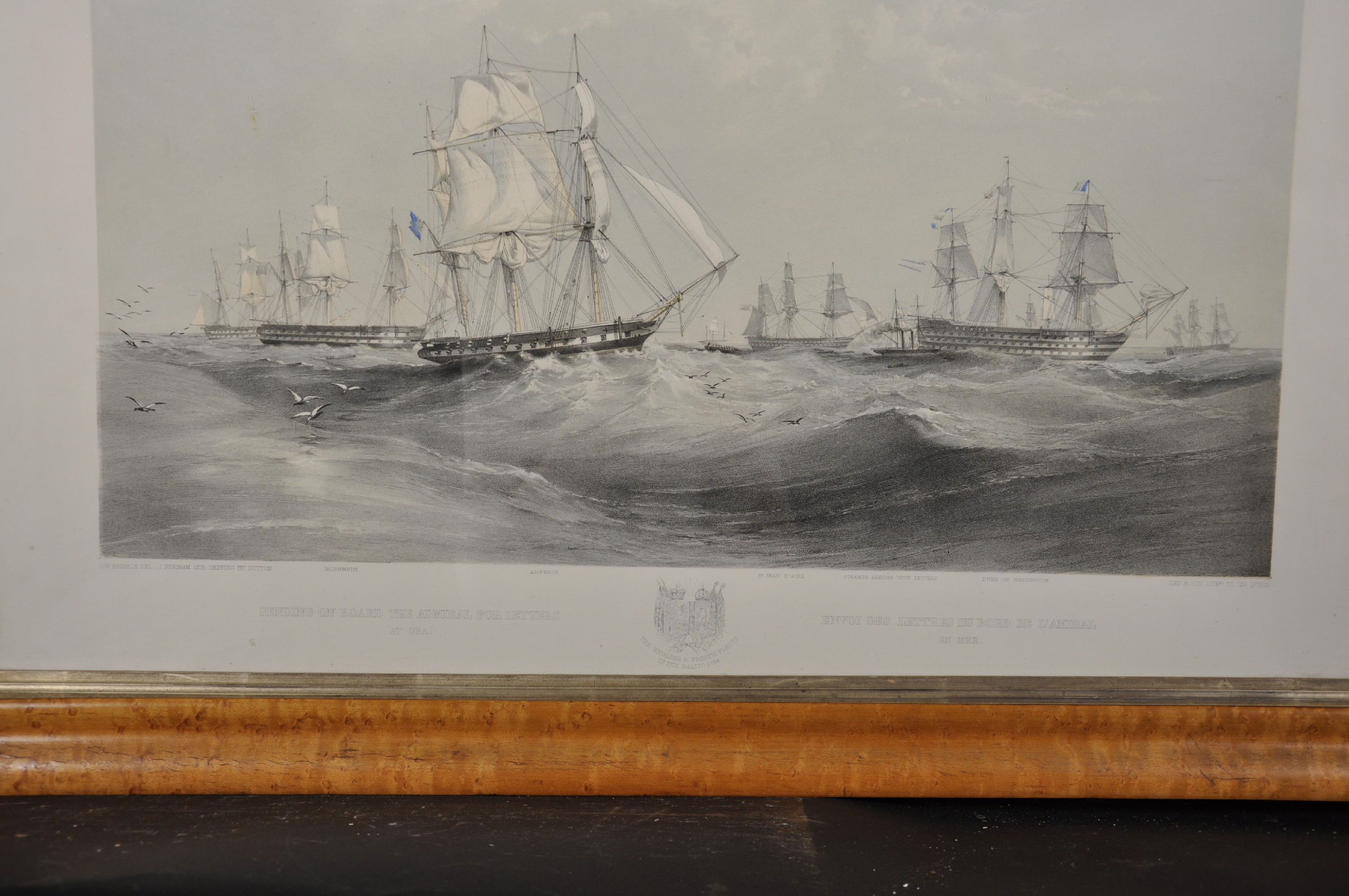 Thomas Goldsworthy Dutton (1819-1891) British. "The English and French Fleets in the Baltic 1854", - Image 3 of 4