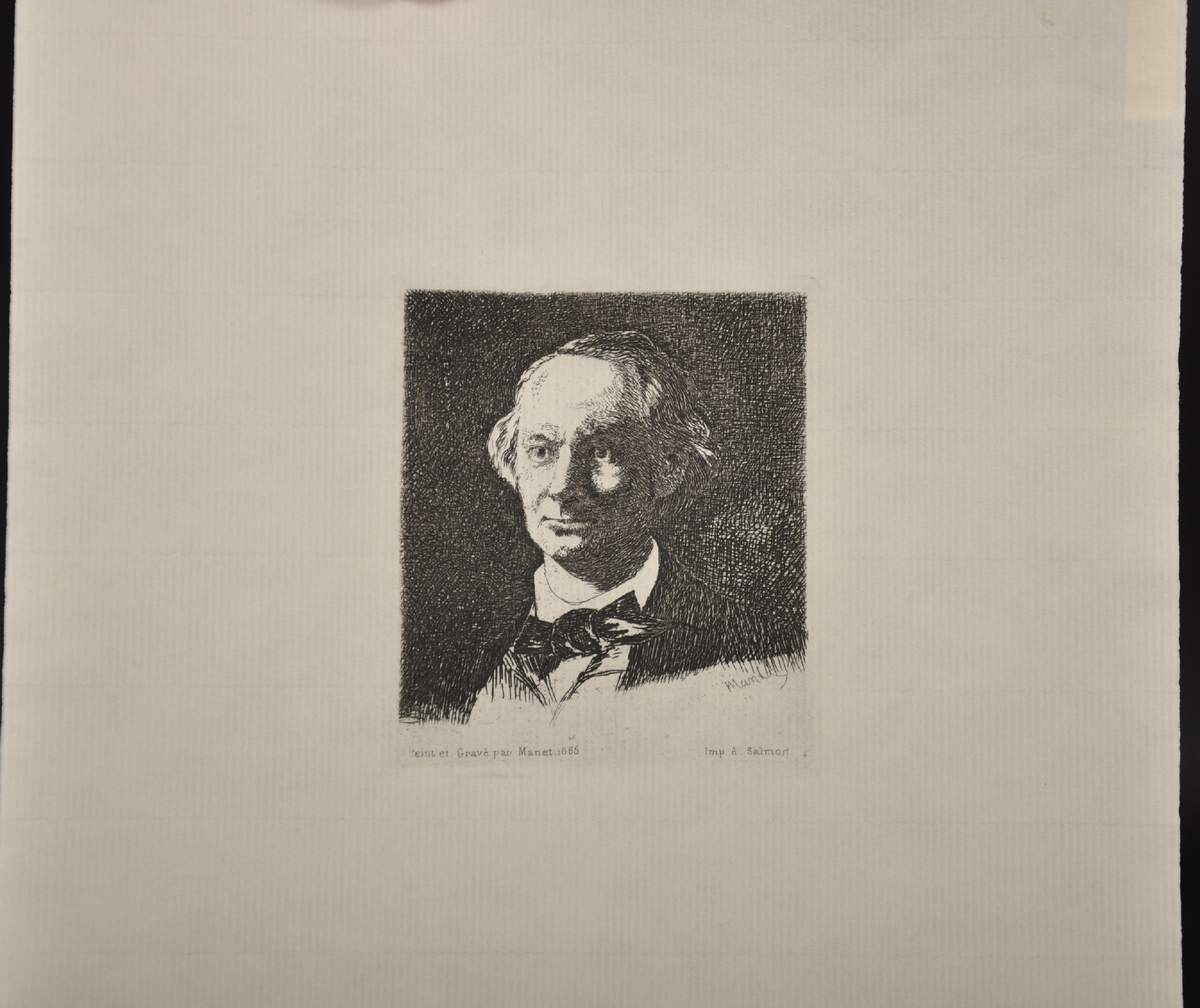 After Edouard Manet (1832-1883) French. A Portrait of Charles Baudelaire, after a Photograph by - Image 2 of 3