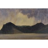 Noel Rooke (1881-1953) British. "Buttermere", a Mountainous River Landscape at Duck, Watercolour,