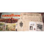 misc. ephemera, film poster for "The Canadian", prints etc. 19th/20th c. (1 folder).