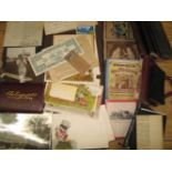 EPHEMERA, diaries, humorous envelopes, printing sets, autographs & misc. (Q).