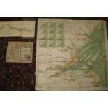 [MAPS] STANFORD'S Chart of the Thames Estuary, col. folding map, linen backed, cloth covers with