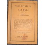 HAMILTON-JONES (J.) translator: The Epistle of Ali Puli, 8vo, Limited edition, clo., d.w., L.,