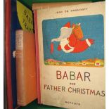 BRUNHOFF (Jean de) Babar and Father Christmas, 4to, illus., cloth-backed pict. boards, 1st U.K.