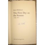 MIDDLEBROOK (Martin) The First Day On The Somme, Allen Lane, 1971, Second Printing, SIGNED.