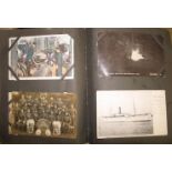 [POSTCARDS] mixed album of postcards, incl. U. K. topographical, a few WWI interest, India,