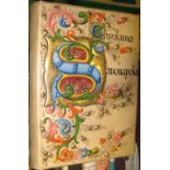 [BINDING] SAVONAROLA (G.) Life and Times of..., 8vo, full Italian vellum, upr cvr with elaborate