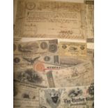 AMERICAN BANKNOTES, misc. collection of provincial notes, 5 cents - 5 dollars, signatures, date