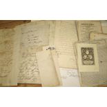 [LETTERS] 19th c. & later letters by Palmerston, T. F. Dibdin & others, & some printed material (