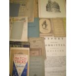 PAMPHLETS etc., misc. 18th - 20th c. (Q).