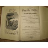 [BIBLE] The Complete Family Bible, folio, copper plates, calf, Stourbridge, Printed by J. Heming,