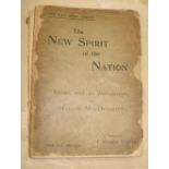MACDERMOTT (M.) editor: The New Spirit of the Nation, 8vo, with contributions by Lady Wilde,