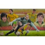 Stephen Doig (1964- ) British. "Norwich Legends", Pastel, Signed, 12.75" x 21.25".