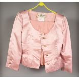 A VALENTINO VINTAGE PINK SKIRT & JACKET.