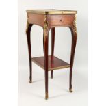 A GOOD FRENCH 19TH CENTURY LOUIS XVITH DESIGN OCCASIONAL TABLE in the manner of HENRY DASSON with