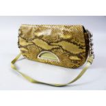 A CHRISTIAN DIOR SNAKESKIN BAG.