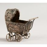 A DUTCH SILVER PRAM.