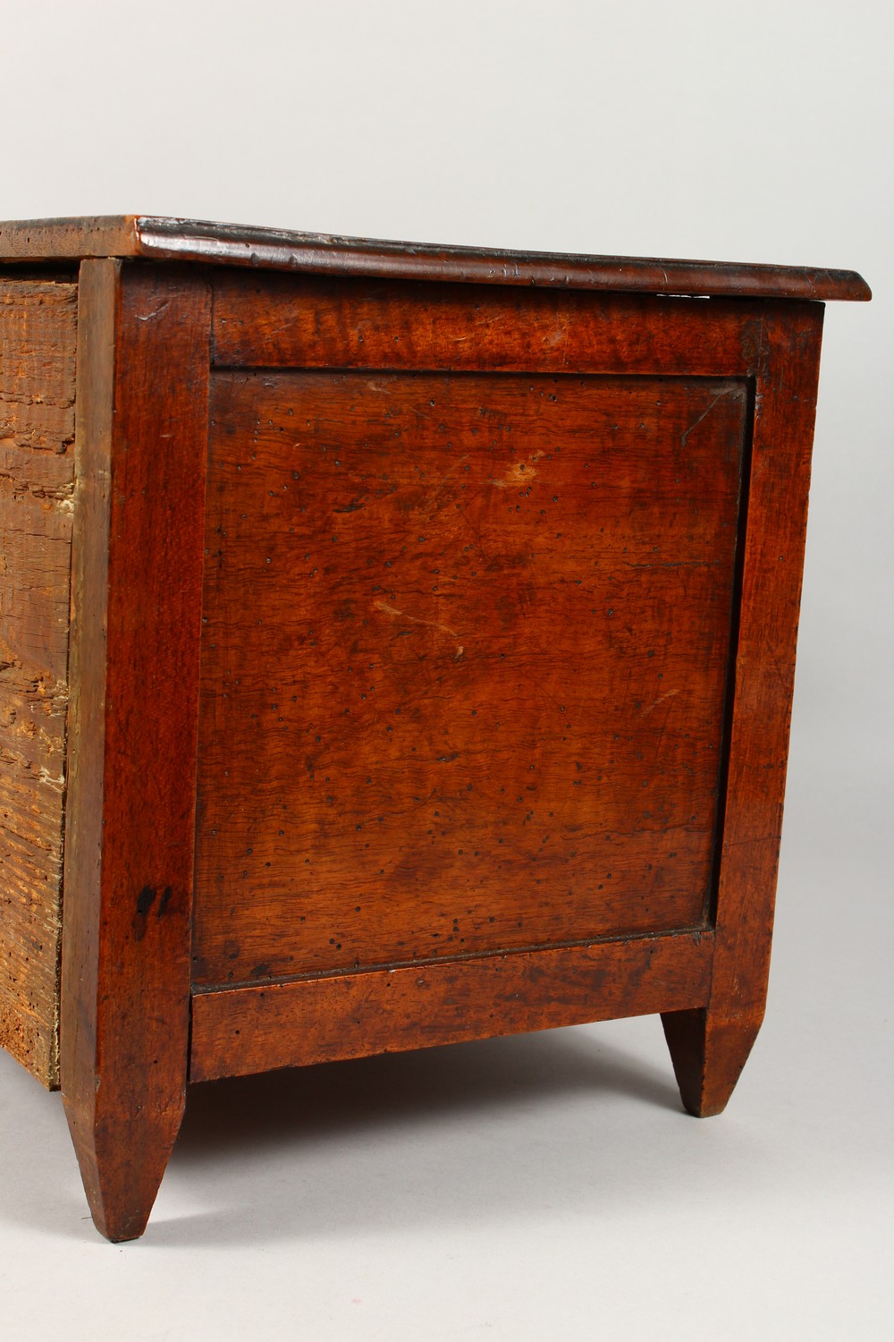 AN APPRENTICE'S FRENCH THREE DRAWER STRAIGHT FRONT COMMODE. W45cm x D27cm x H30cm - Image 6 of 7