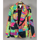 A VINTAGE SONIA RYKIEL PARIS COLOURFUL JACKET.