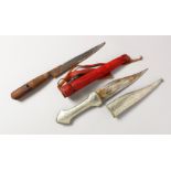 A TURKISH DAGGER and SHEATH and a NATIVE DAGGER.