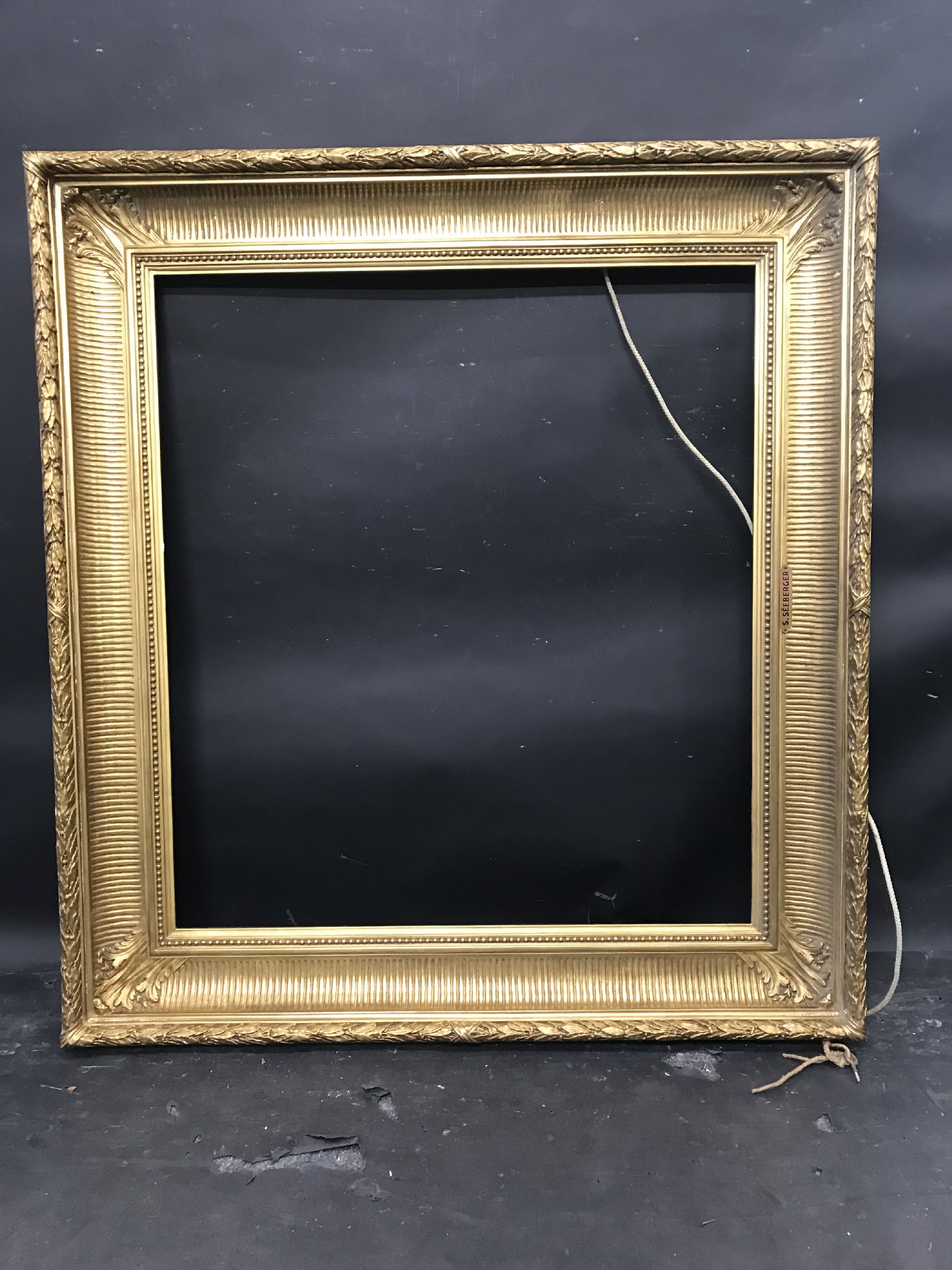 19th Century English School. A Gilt Composition Frame, 31.5" x 28.5" (rebate). - Image 2 of 3