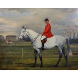Richard John Munro Dupont (1920-1977) British. A Huntsman on a Grey horse, with another Huntsman and
