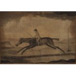 After Francis Sartorius (1734-1804) British. "Eclipse", a Racehorse, Mezzotint, 10" x 13.75", and