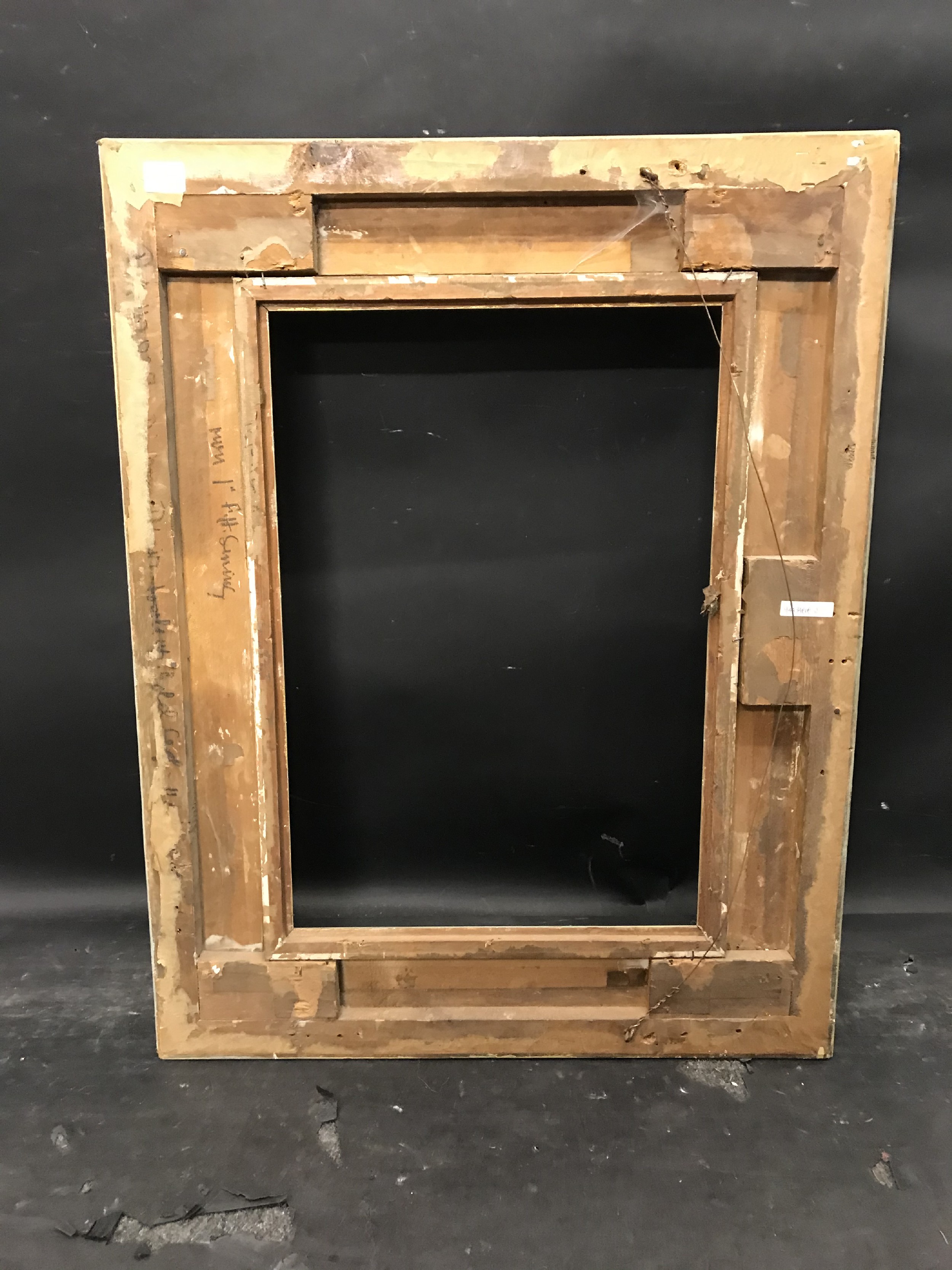 19th Century English School. A Painted Barbizon Style Composition Frame, 21.75" x 15" (rebate). - Image 3 of 3