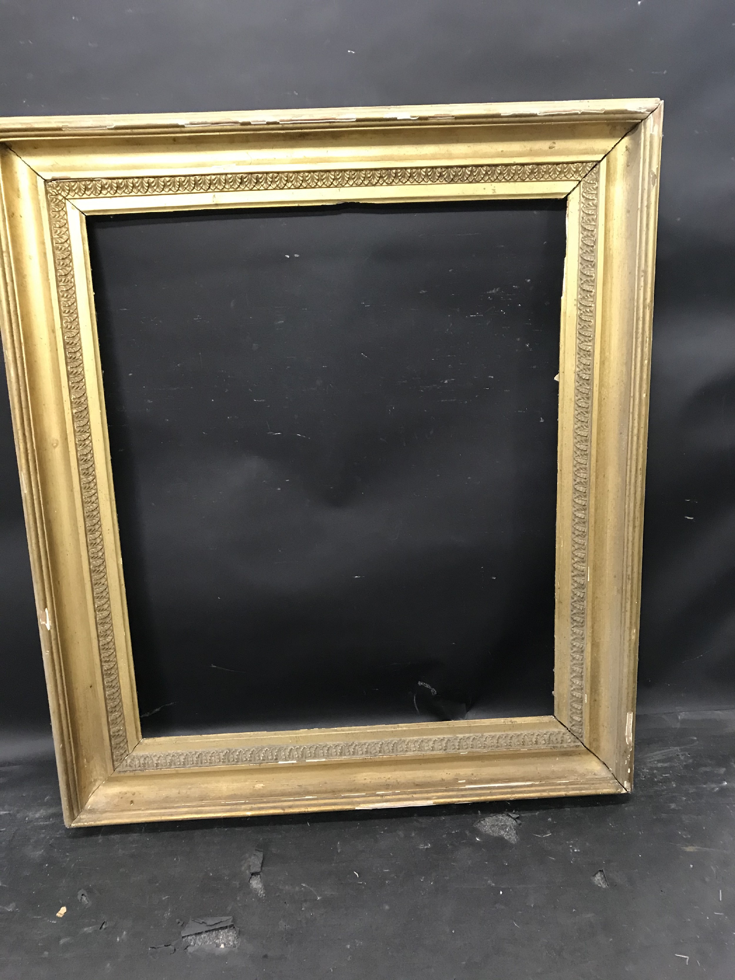 19th Century English School. A Gilt Composition Hollow Frame, 30" x 25" (rebate). - Image 2 of 3