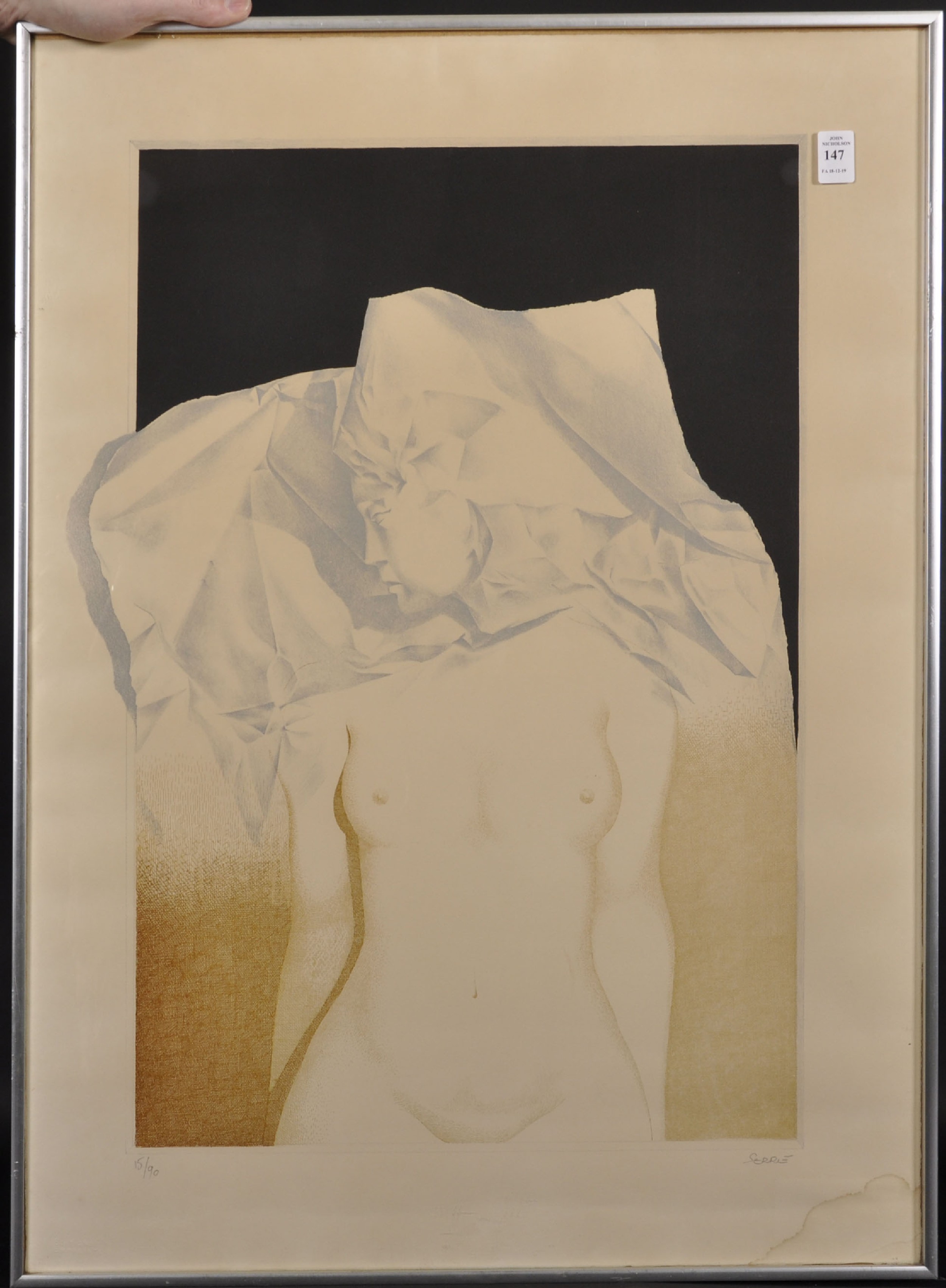 Claude Marcel Louis Serre (1938-1998) French. "Femme", Screenprint, Signed and Numbered 15/90 in - Image 2 of 6