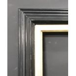 19th Century Dutch School. A Black Frame, with a gilt slip, 34.75" x 20" (rebate).