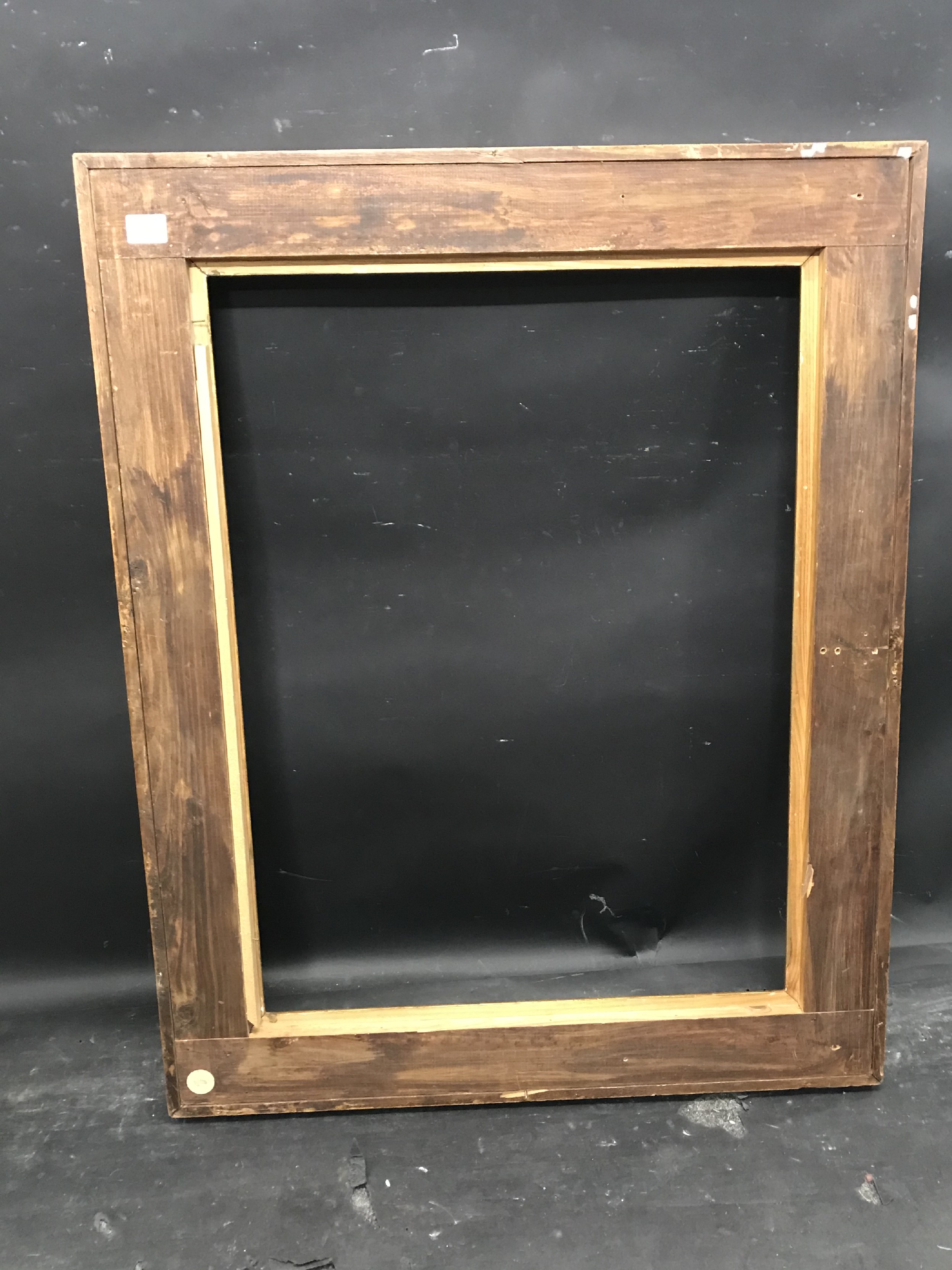 20th Century English School. A Gilt and Black Frame, with a Fabric outer edge, 28" x 21" (rebate). - Image 3 of 3