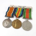 WWI 1914-18 WAR MEDAL AND VICTORY MEDAL S4-2133140 CPL. R. J. STANIER A.S.C. TOGETHER WITH WWII