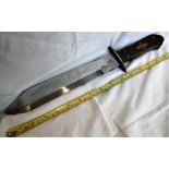 COMMEMORATIVE BOWIE KNIFE DATING FROM 1981 CELEBRATING TH “GUNFIGHT AT THE OK CORRALL” - 11 INCH