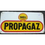 ADVERTISING SIGN SHELL PROPAGAL DOUBLE SIDED ADVERTISING SIGN APPROX 26 INS X 13 INS TP GOS 9420