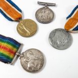 WWI BRITISH WAR AND VICTORY MEDAL 4578 PTE.G.JOHNSON N.STAFF.R. TOGETHER WITH ASSOCIATED EPHEMERA