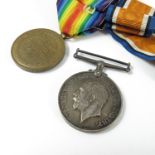 WWI WAR MEDAL AND VICTORY MEDAL 40042 PTE.D.GRIFFITHS CHES.R.