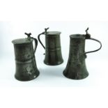 3 PEWTER LAVERS