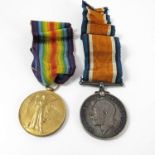 WWI 1914-18 WAR MEDAL AND VICTORY MEDAL 2785 PTE. H. J. A. POSNER 12-LOND.R.