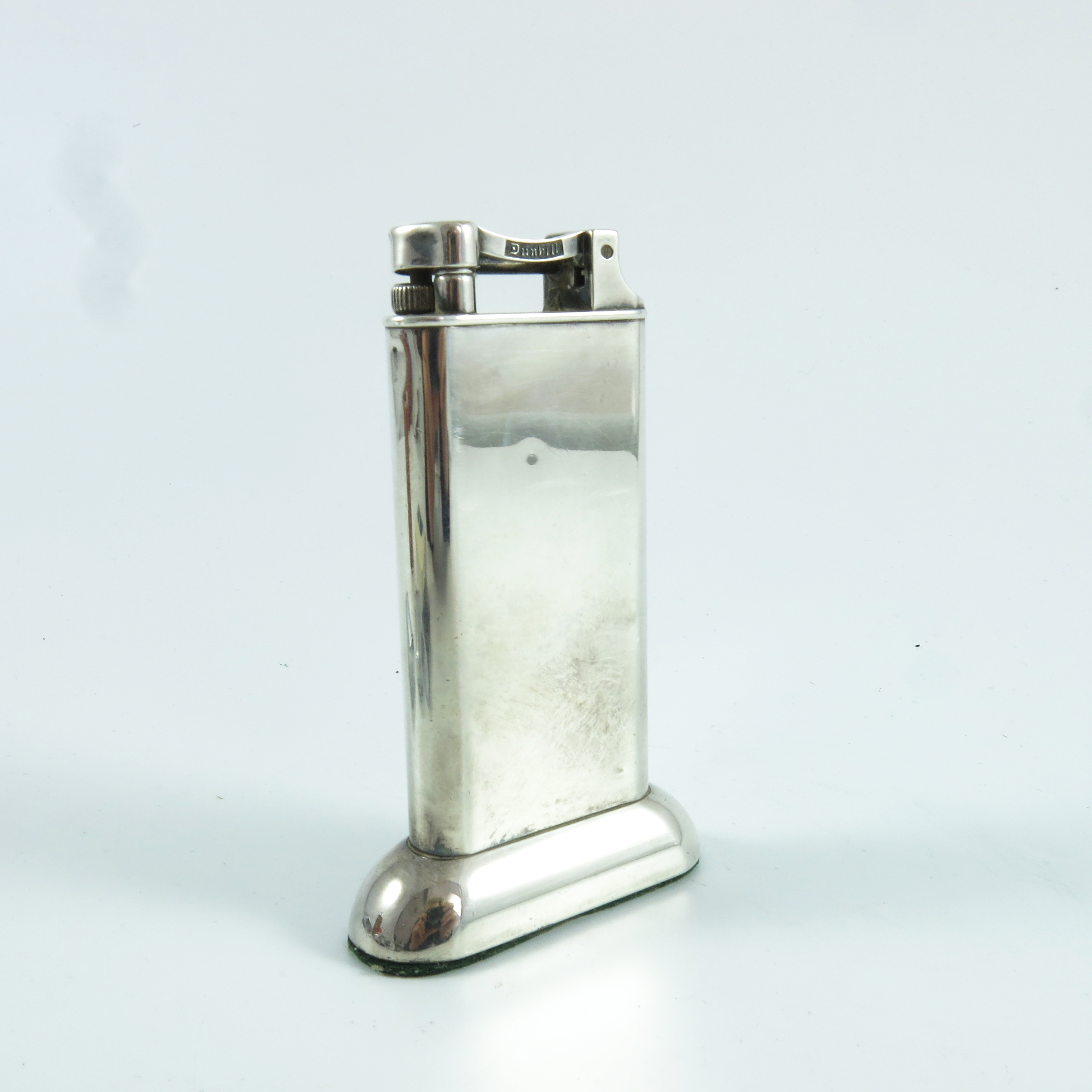 DUNHILL SILVER PLATED TABLE LIGHTER, RONSON TABLE LIGHTER AND 3 OTHERS - Image 2 of 8